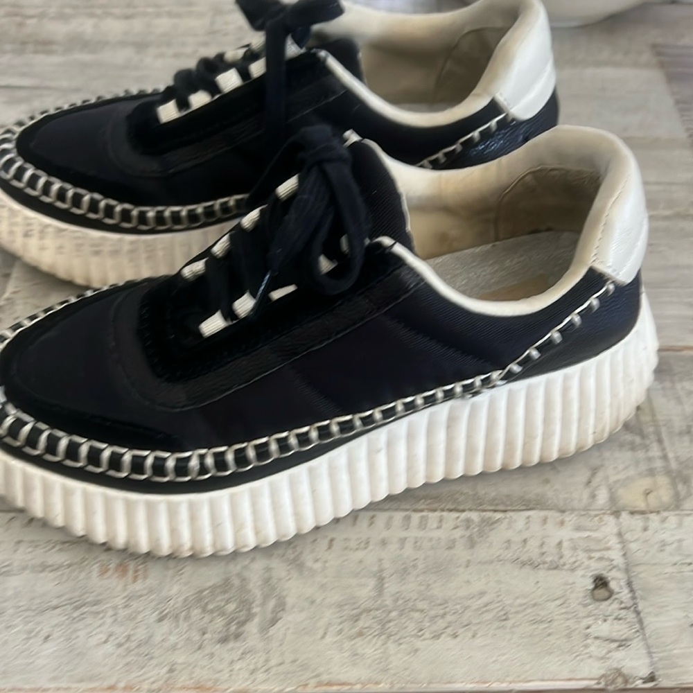 Stylish Black and White Women's Sneakers